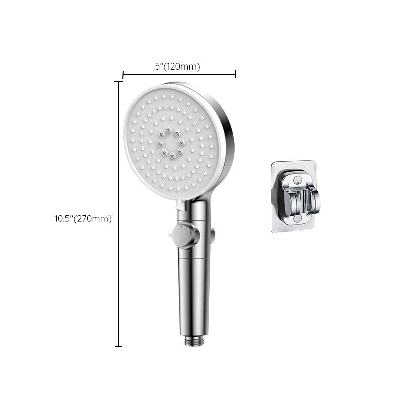 Sikunuo | Contemporary Hand Shower Round Shower Head Combo in Silver