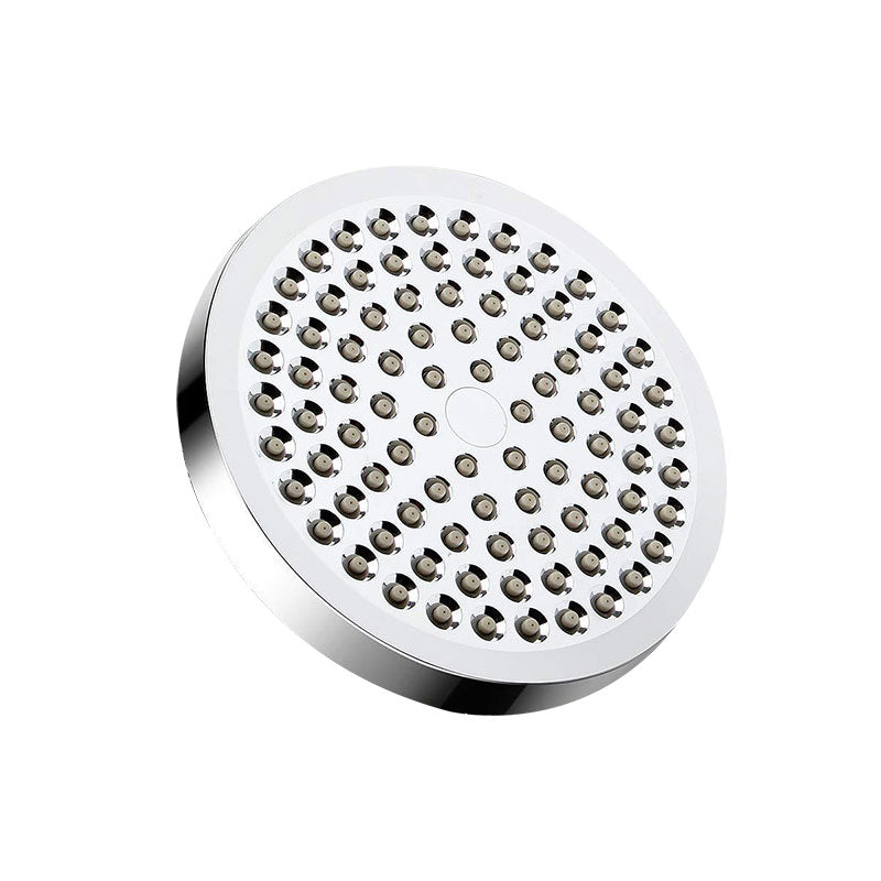 Sikunuo | Modern Standard Shower Set Double Round Metal Adjustable Spray Pattern Shower Head