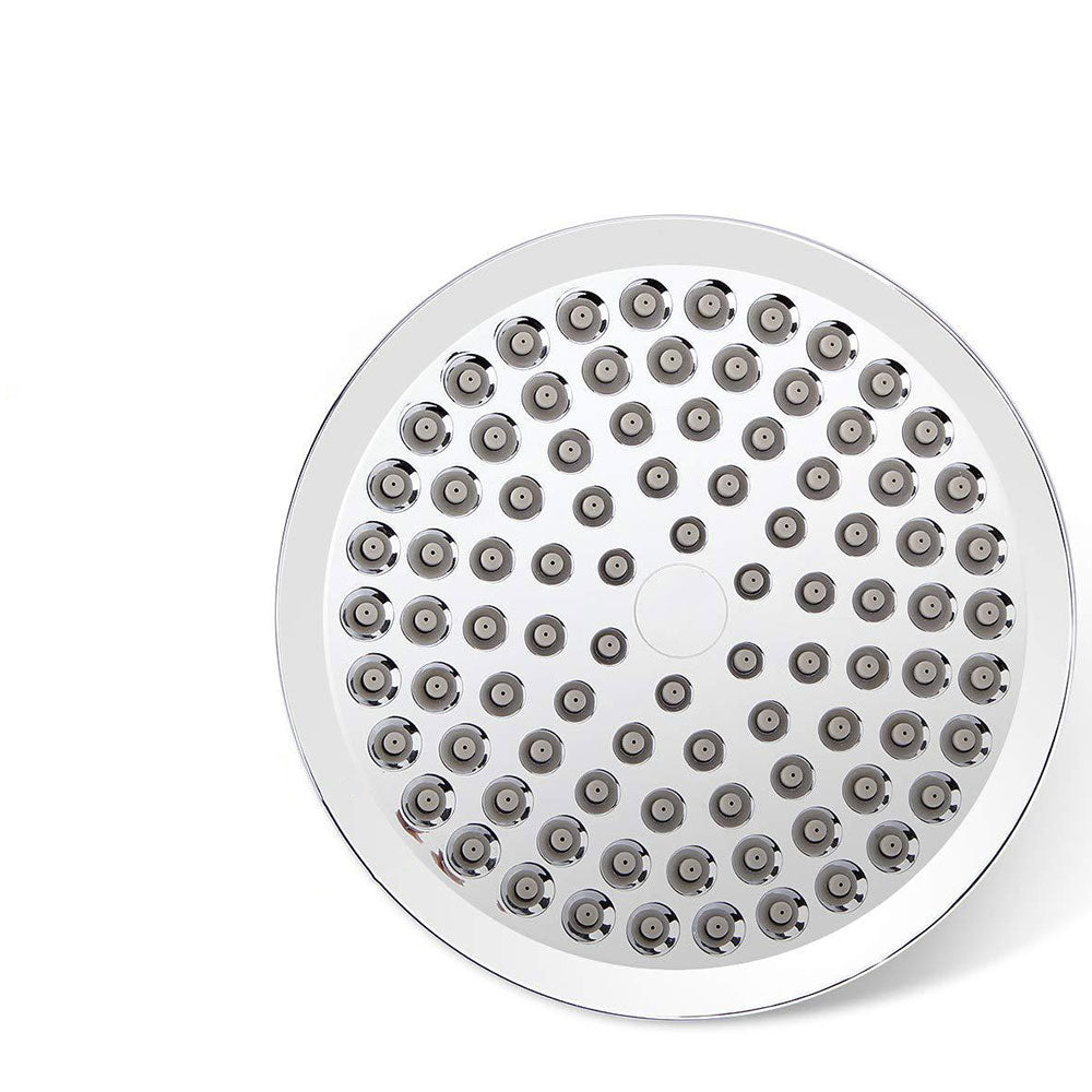 Sikunuo | Modern Standard Shower Set Double Round Metal Adjustable Spray Pattern Shower Head