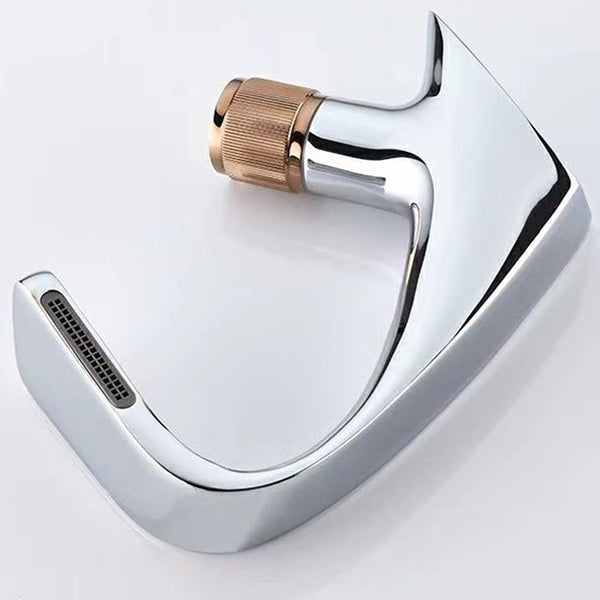 Sikunuo | Button Handle Faucet Contemporary Style Faucet with Waterfall Spout