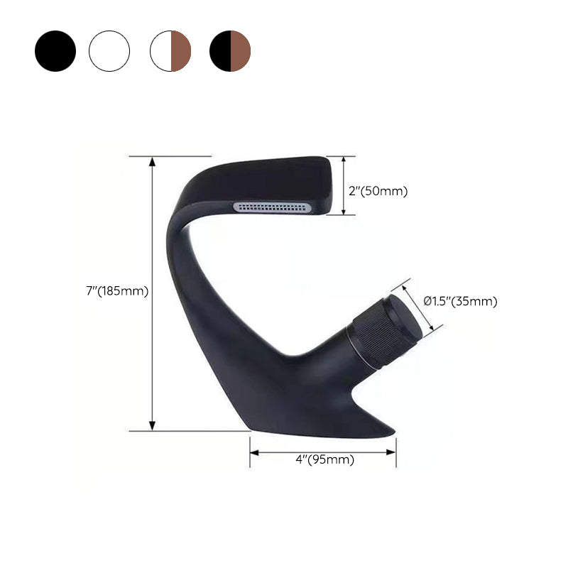 Sikunuo | Button Handle Faucet Contemporary Style Faucet with Waterfall Spout