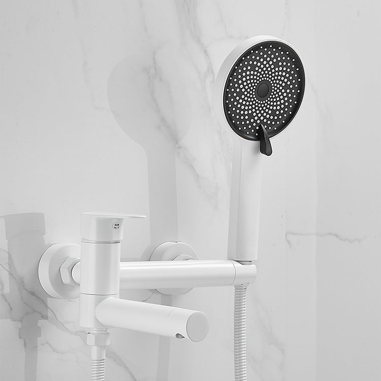 Sikunuo | Wall-mounted metal bathtub faucet low arch single lever bathtub faucet trim