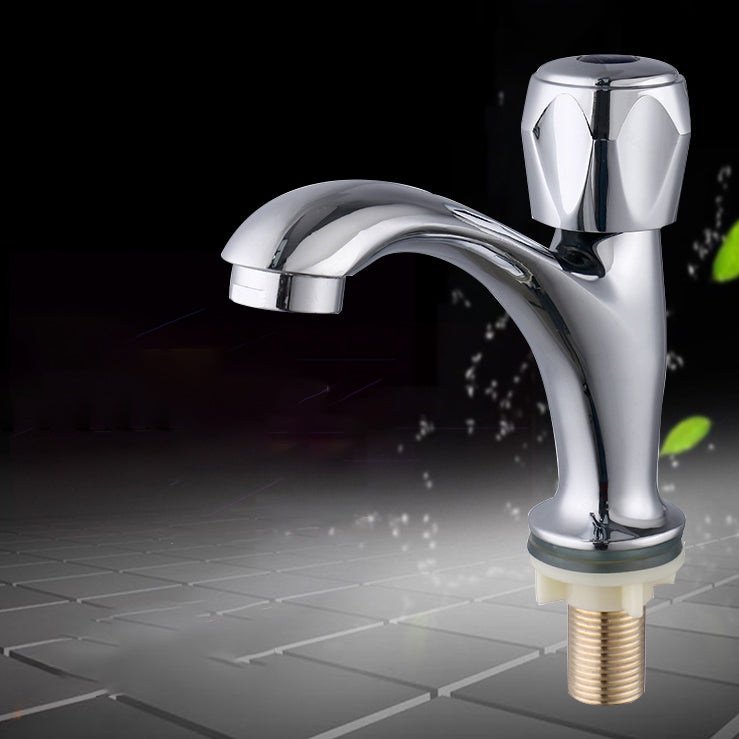 Sikunuo | Contemporary Centerset Faucet Knob Handle Low Arc Solid Brass Faucet