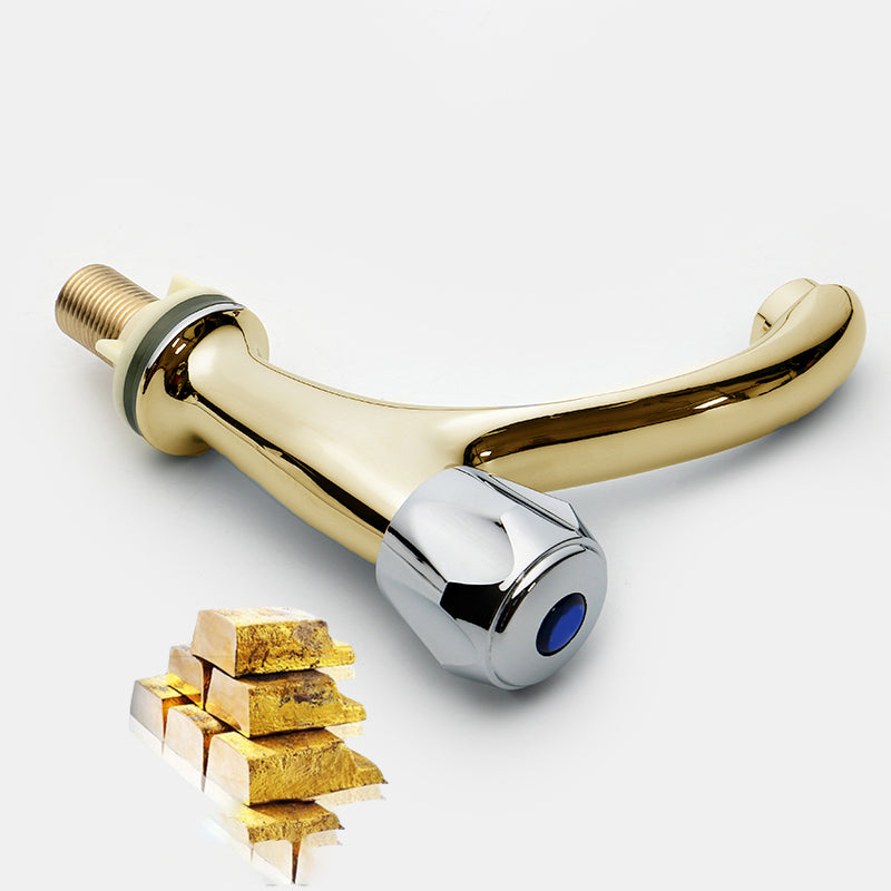 Sikunuo | Contemporary Centerset Faucet Knob Handle Low Arc Solid Brass Faucet