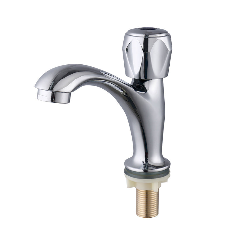 Sikunuo | Contemporary Centerset Faucet Knob Handle Low Arc Solid Brass Faucet