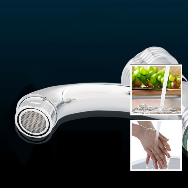 Sikunuo | Contemporary Centerset Faucet Knob Handle Low Arc Solid Brass Faucet