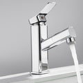 Sikunuo | Luxury Extendable Basin Faucet Cubic Low Arc Vanity Faucet