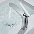 Sikunuo | Luxury 1 Handle Sink Bathroom Faucet Round Brass Sink Faucet with Water Hose