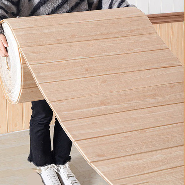 Sikunuo | Modern Tin Back Wall Panel 3D Print Wood Grain Design