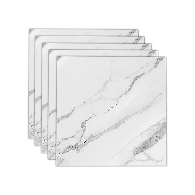 Sikunuo | Multi-Tonal Style Vinyl Plank Peel and Stick Porcelain Tile Look Vinyl Plank Flooring