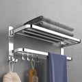 Sikunuo | Contemporary Chrome Bathroom Hardware Set Polished Chrome Bathroom Set Made of Stainless Steel