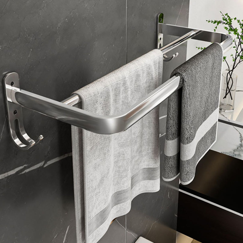 Sikunuo | Contemporary Chrome Bathroom Hardware Set Polished Chrome Bathroom Set Made of Stainless Steel