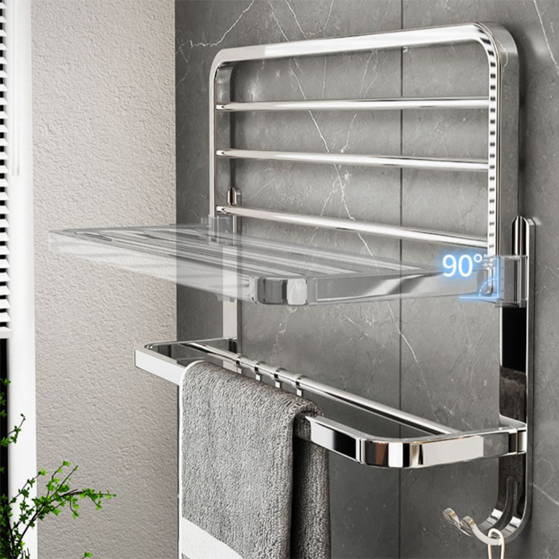 Sikunuo | Contemporary Chrome Bathroom Hardware Set Polished Chrome Bathroom Set Made of Stainless Steel