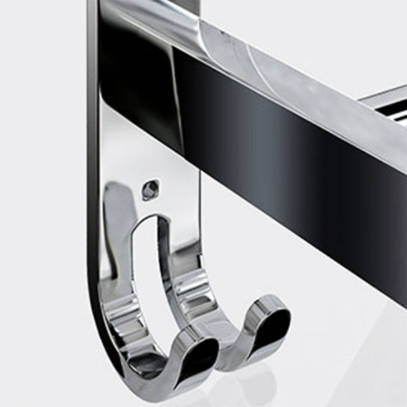 Sikunuo | Contemporary Chrome Bathroom Hardware Set Polished Chrome Bathroom Set Made of Stainless Steel