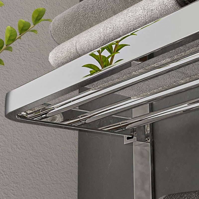 Sikunuo | Contemporary Chrome Bathroom Hardware Set Polished Chrome Bathroom Set Made of Stainless Steel