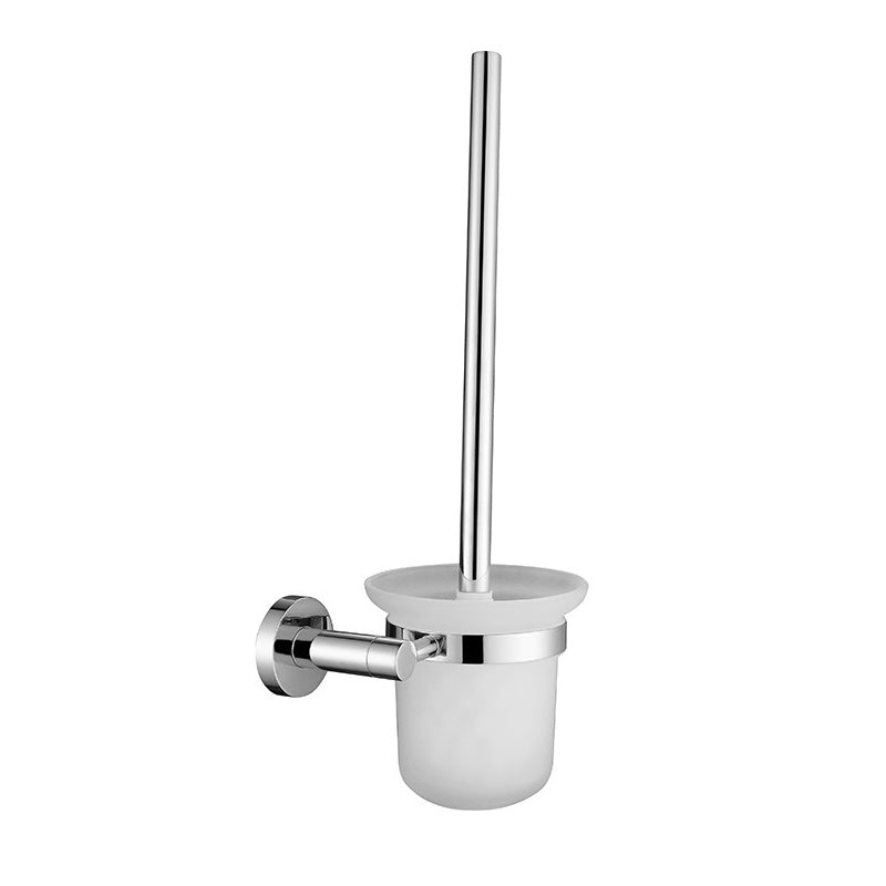 Sikunuo | Polished Chrome Modern Bathroom Accessories Set with Towel Bar/Paper Holder