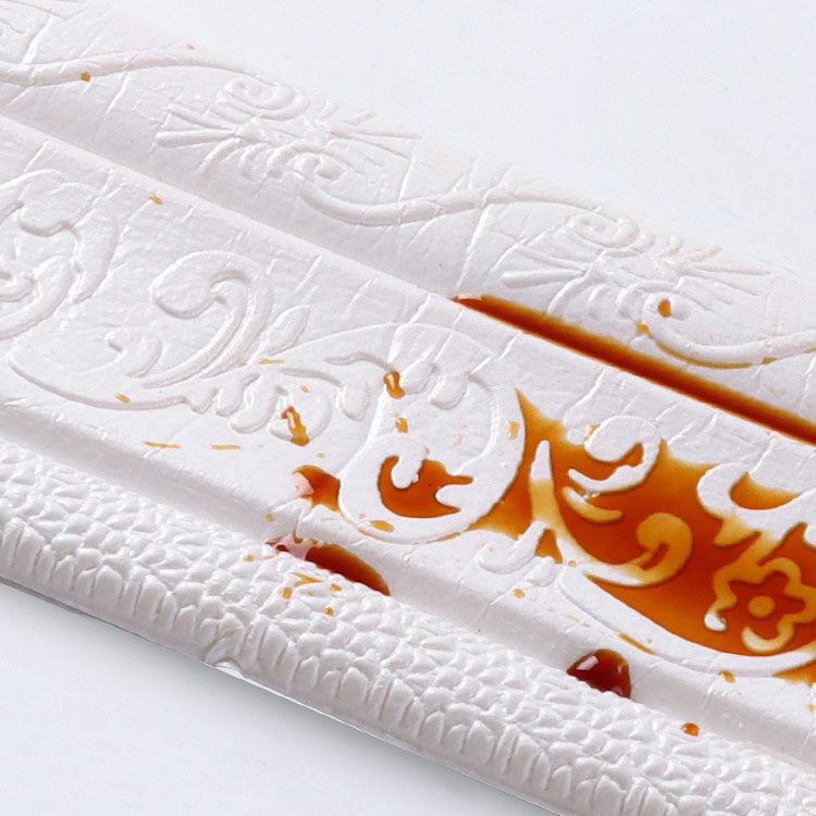 Sikunuo | Modern Baseboards 3D Embossing Baseboard PVC Stereo Base Set of 1