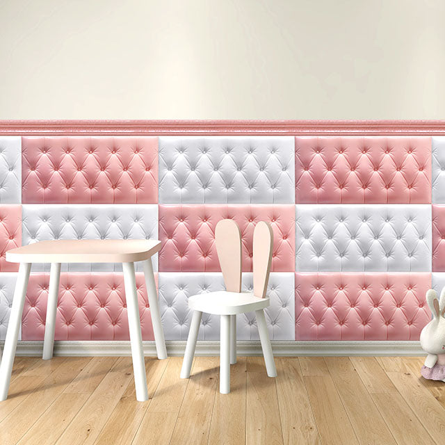 Sikunuo | Modern Baseboards 3D Embossing Baseboard PVC Stereo Base Set of 1