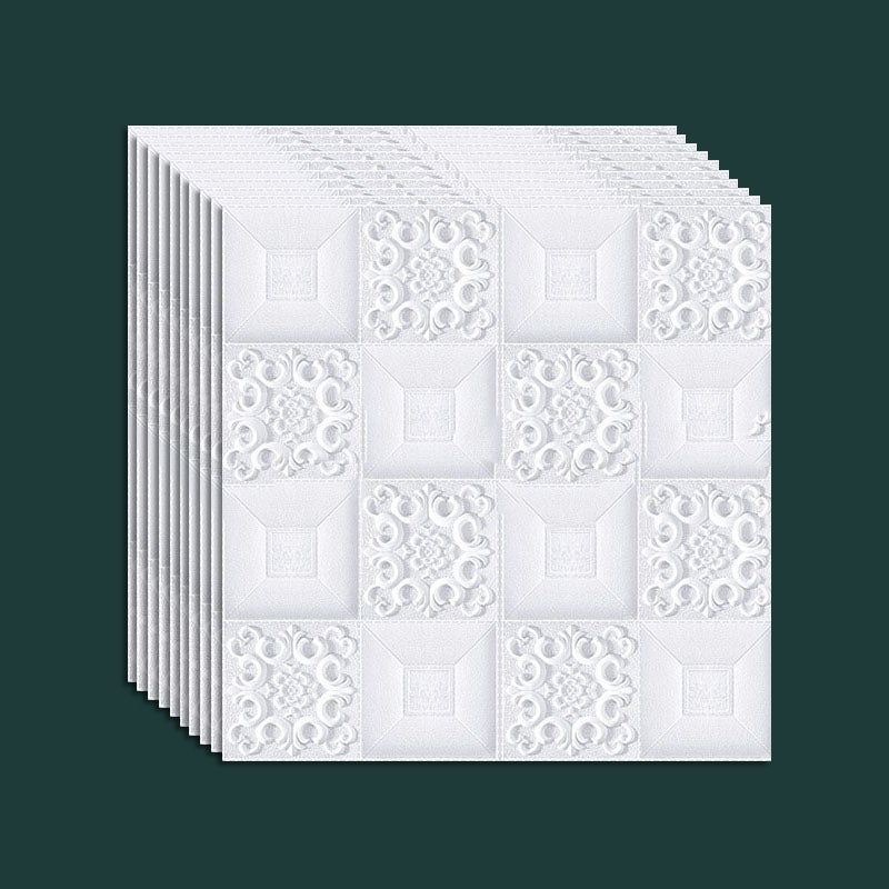 Sikunuo | Contemporary Wall Plank 3D Brick Wall Panels Waterproof Set of 10