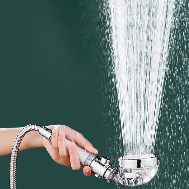 Sikunuo | Modern Handheld Shower Head Round Filter Ball Spray Head in Silver