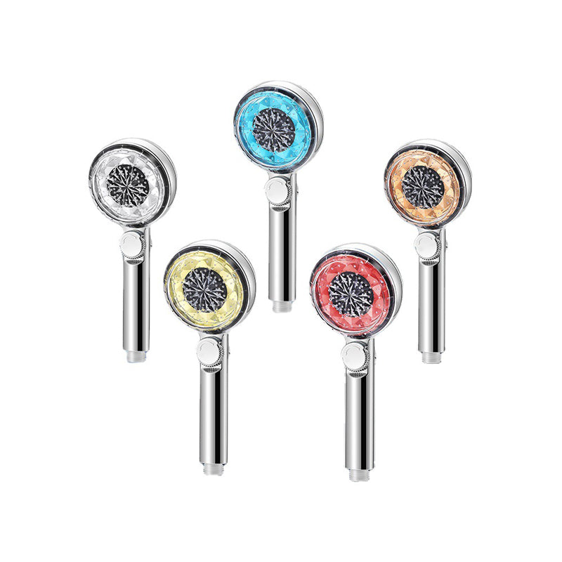 Sikunuo | Contemporary Handheld Shower Head Round Filter Ball Spray Head With Digital Display