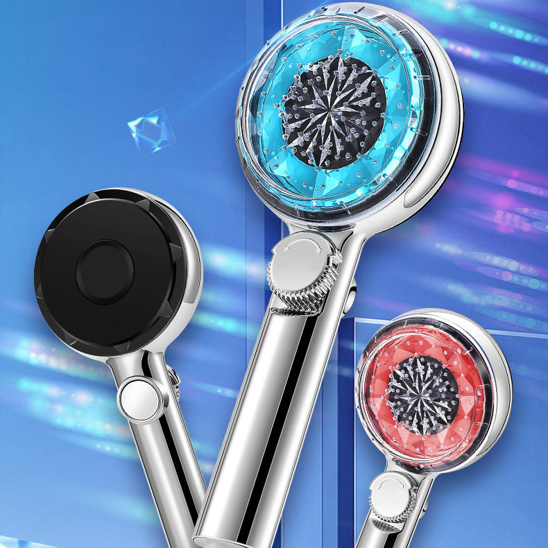 Sikunuo | Contemporary Handheld Shower Head Round Filter Ball Spray Head With Digital Display