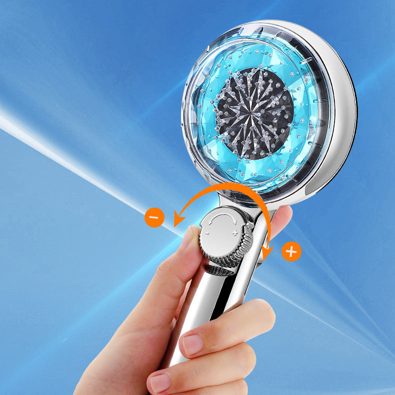 Sikunuo | Contemporary Handheld Shower Head Round Filter Ball Spray Head With Digital Display