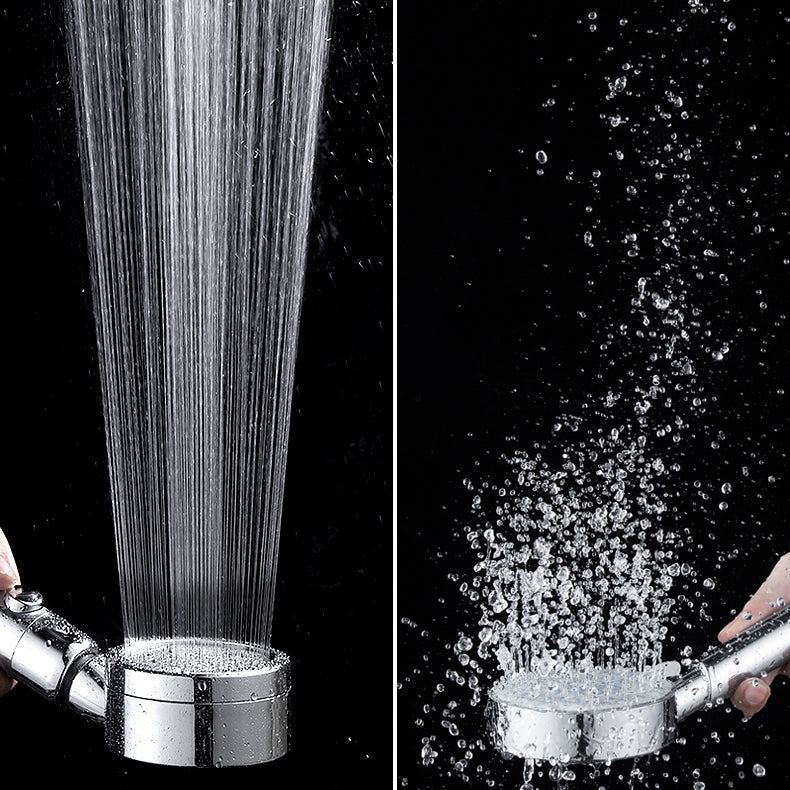 Sikunuo | Contemporary Handheld Showerhead Round 3 Settings Sprayhead in Silver