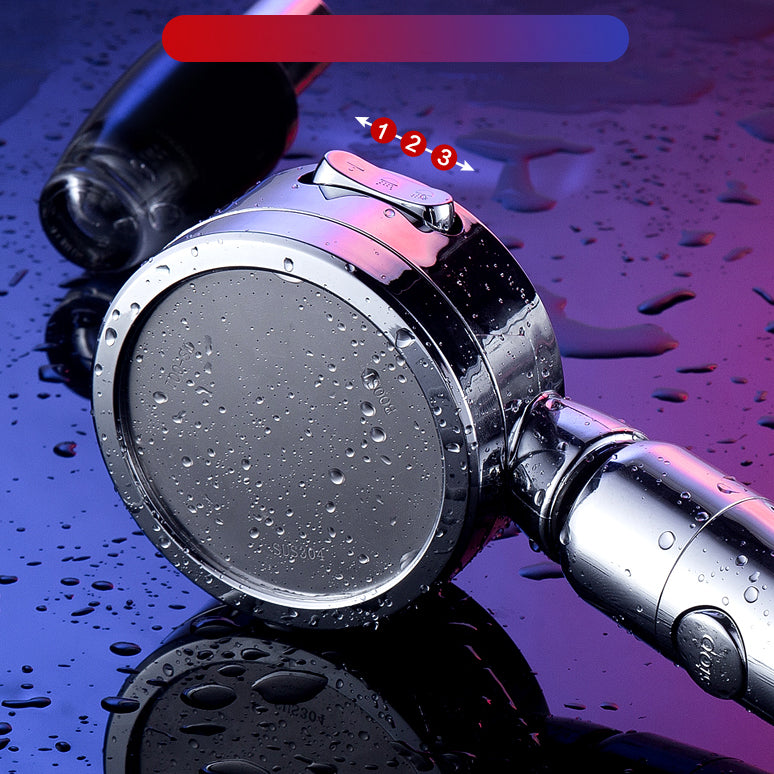 Sikunuo | Contemporary Handheld Showerhead Round 3 Setting Sprayhead in Silver
