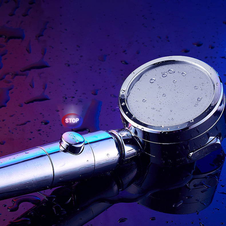 Sikunuo | Contemporary Handheld Showerhead Round 3 Settings Sprayhead in Silver