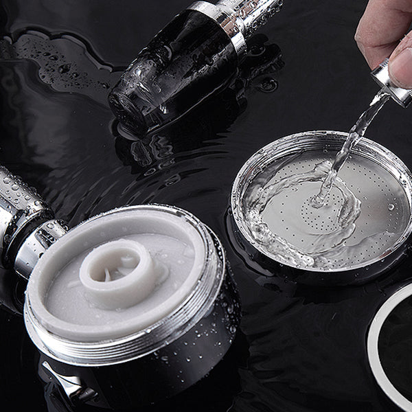Sikunuo | Contemporary Handheld Showerhead Round 3 Settings Sprayhead in Silver