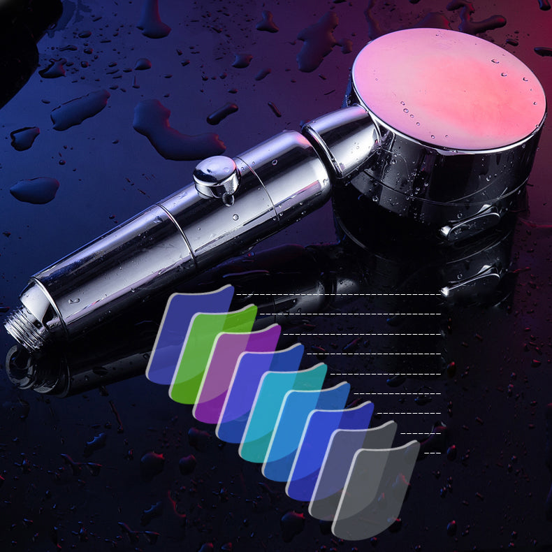 Sikunuo | Contemporary Handheld Showerhead Round 3 Setting Sprayhead in Silver