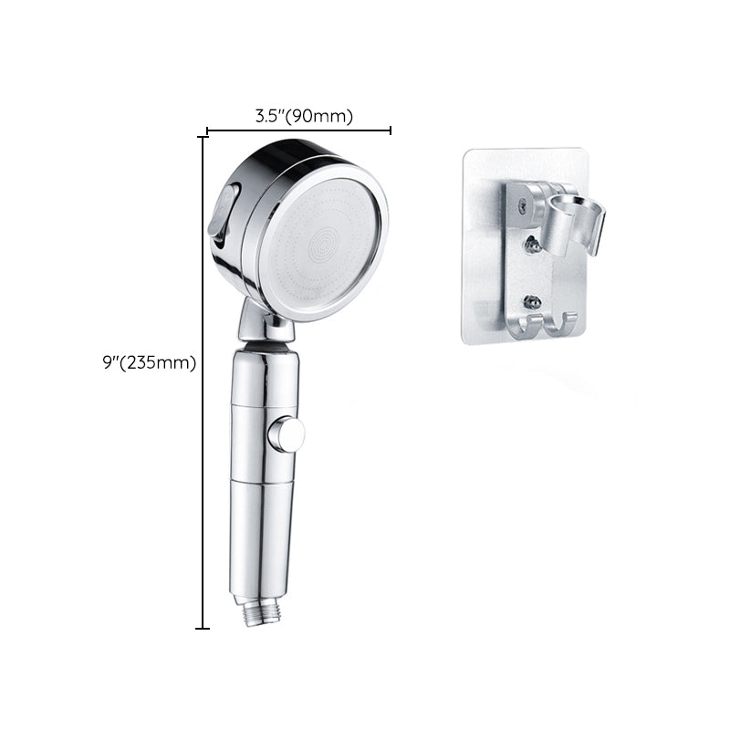 Sikunuo | Contemporary Handheld Showerhead Round 3 Settings Sprayhead in Silver
