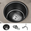 Sikunuo | Contemporary Style Round Kitchen Sink Stainless Steel Kitchen Sink