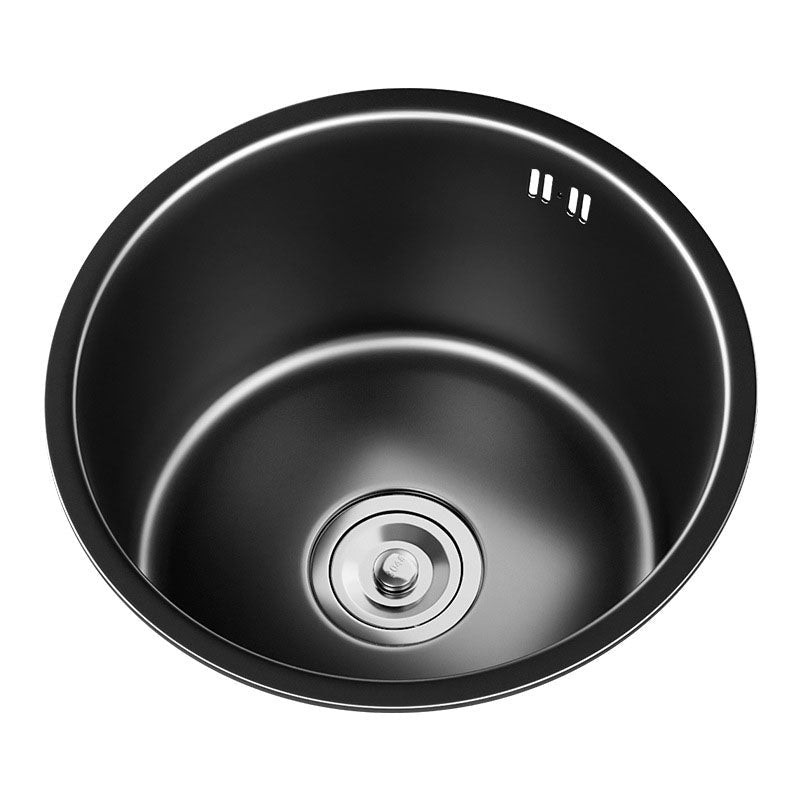 Sikunuo | Contemporary Style Round Kitchen Sink Stainless Steel Kitchen Sink