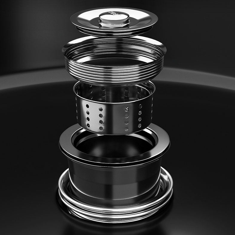 Sikunuo | Contemporary Style Round Kitchen Sink Stainless Steel Kitchen Sink