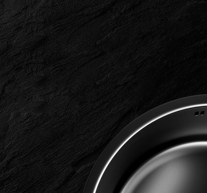 Sikunuo | Contemporary Style Round Kitchen Sink Stainless Steel Kitchen Sink