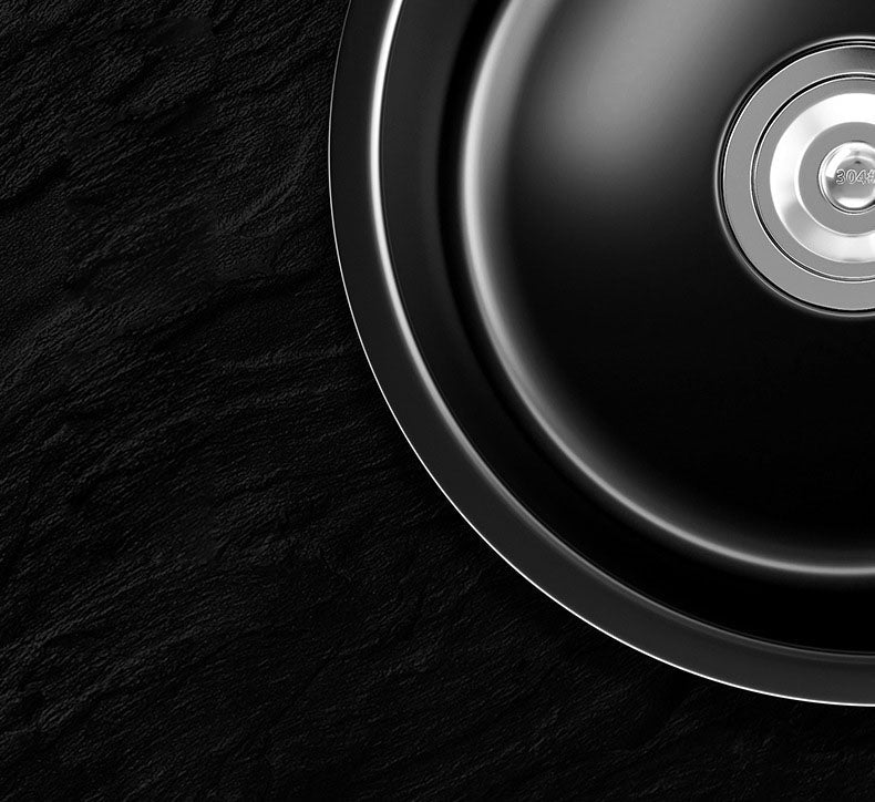 Sikunuo | Contemporary Style Round Kitchen Sink Stainless Steel Kitchen Sink