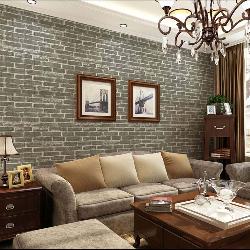 Sikunuo | Industrial Wall Plank 3D Print Bathroom Living Room Wall Panels Set of 10