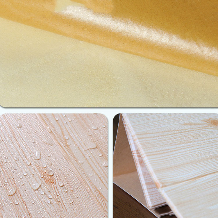 Sikunuo | Modern Wall Paneling Peel and Stick Wood Look Design Rectangular Wall Paneling
