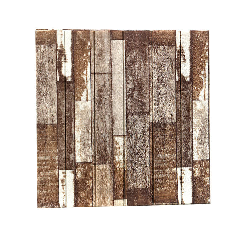 Sikunuo | Modern Wall Paneling Peel and Stick Wood Look Design Rectangular Wall Paneling