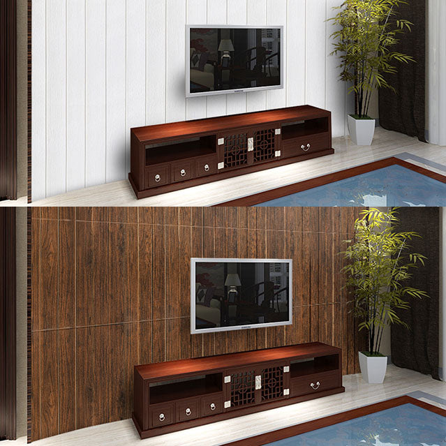 Sikunuo | Modern Wall Paneling Peel and Stick Wood Look Design Rectangular Wall Paneling