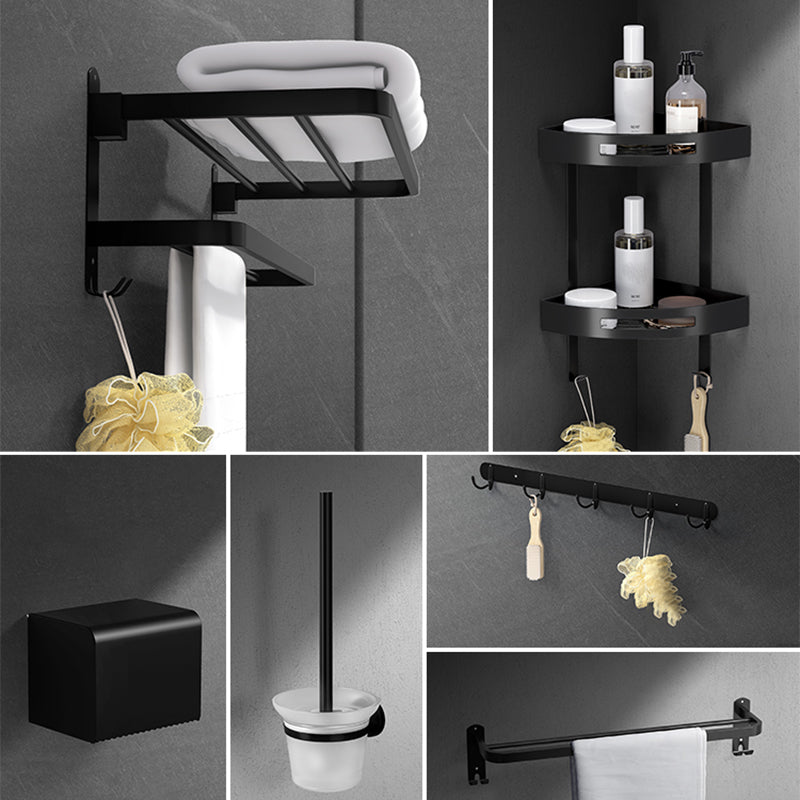 Sikunuo | Black modern bathroom accessory set stainless steel bathroom fittings