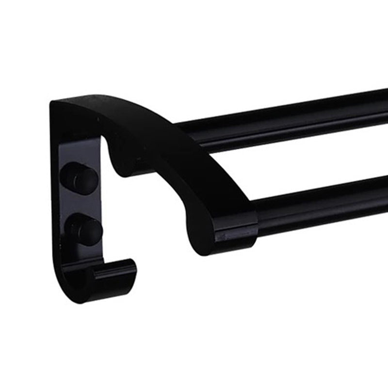 Sikunuo | Modern 5/6-piece bathroom accessory set with bathroom shelf/robe hooks/towel bar