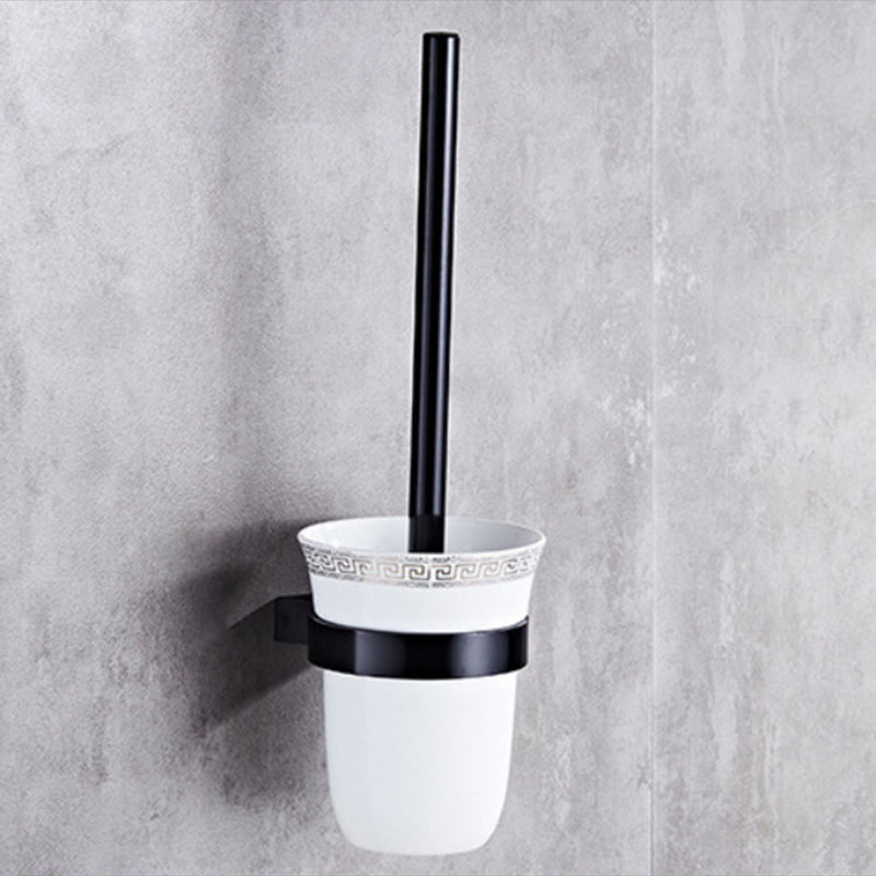 Sikunuo | Modern 5/6-piece bathroom accessory set with bathroom shelf/robe hooks/towel bar
