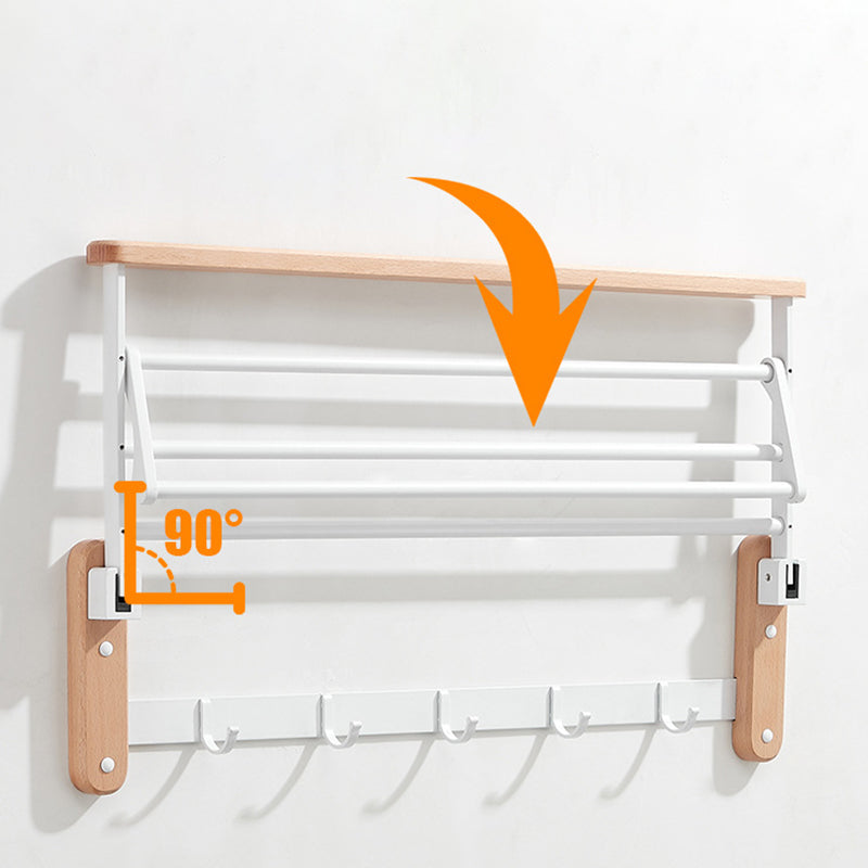 Sikunuo | White Bathroom Set Solid Wood & Aluminium Bathroom Accessories individually or as a set