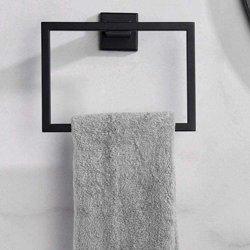 Sikunuo | 7-piece bathroom accessory set made of stainless steel with paper holder/robe hook/towel ring bar