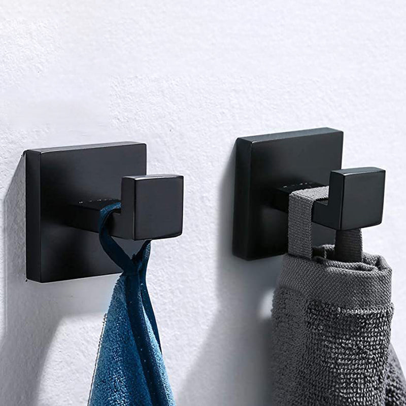 Sikunuo | 7-piece bathroom accessory set made of stainless steel with paper holder/robe hook/towel ring bar