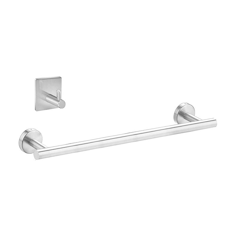 Sikunuo | 7-piece bathroom accessory set made of stainless steel with paper holder/robe hook/towel ring bar