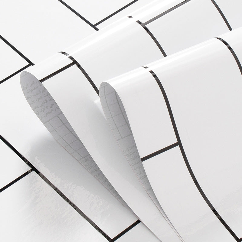 Sikunuo | 23" X 196" PVC Peel and Stick Wallpaper Kitchen and Bathroom Waterproof Wallpaper